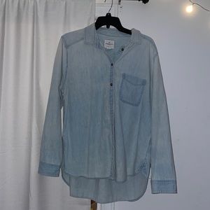 American Eagle Jean Button Down Shirt